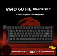 《830》FGG MAD 60/68HE Gaming Magnetic Switch Keyboard Wired Connection Full Key Hot Swap