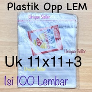Opp Plastic Bread Crackers (SEAL/LEM) 11x11 cm contents 100 Opp Plastic Bag Crackers Seal 11x11cm Op