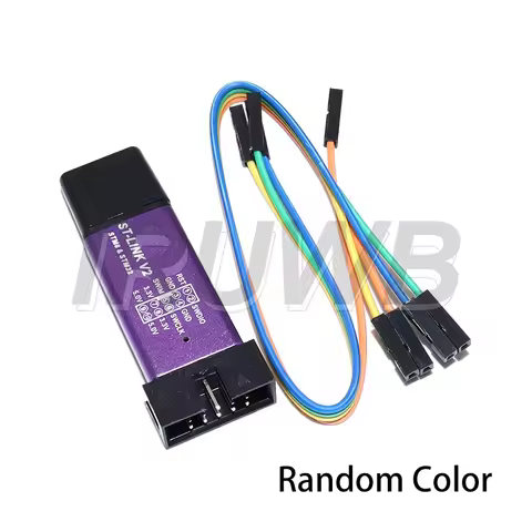1Set ST Link V2 Simulator Download Programmer Programming With Cover DuPont Cable ST LINK Stlink ST-