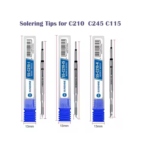 Super Fine Relife C210 T245 C245 Soldering Tip C115 Soldering Iron Tip for GVM T210 GVM T115 Profess
