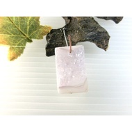 [Disk Crystal] [Avoid Evil Protect Body] Top Agate Small Crystal Cave Pendant (22x14x12mm 5g) LA-19