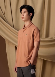 CROCODILE MOCHA MOUSSE BROWN REGULAR FIT POLO SHIRT เสื้อโปโลสีนำ้ตาลมอคค่ามูส ทรงเรกูล่าร์ฟิต