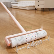 24cm Sticky Lint Roller Sticker Roller Refill Long Handle Detachable Roller Sticker Mob Sticky Rolle
