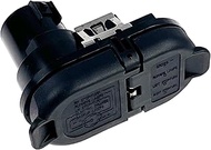 LLANNDER Trailer Brake Harness Towing 7-Pin Round / 4-Pin Flat Plug Connector for 2015-2023 Ford F-1