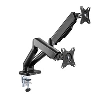 Stellar Mounts Dual Spring LCD Monitor Arms with USB and Multimedia Ports for: AOC 24G2 24" Frameles