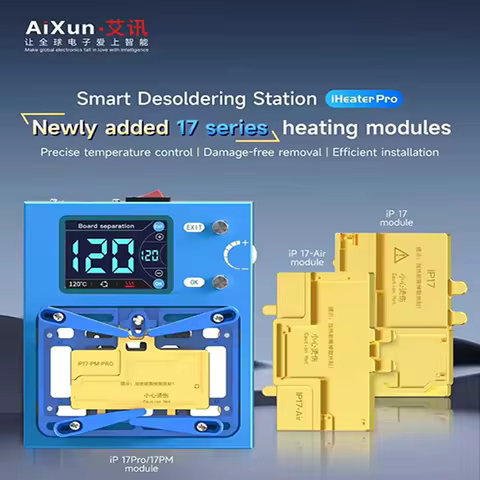 AiXun iHeater Pro Desoldering Station For iPhone X-17 Pro MAX Motherboard Middle Frame Separation We