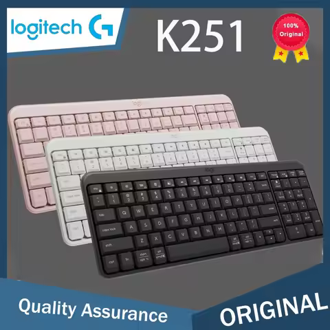 Original Logitech K251 Bluetooth Keyboard Wireless Slim Silent Office Keyboard and Mouse Set for Lap