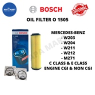 Bosch Oil Filter 0986AF1505 - Mercedes-Benz W203, W204, W211, W212, M271 C Class & E Class Engine CG