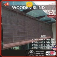 ⭐READY STOCK⭐ Lexis Wooden Blind 5' (W) X 4' (H) - 12' (H)   (Bidai Kayu)