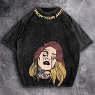 [OVERSIZE] Kaos Cotton Combed OVERSIZE WASH T-SHIRT WASH "your mind" 9423