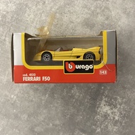 BBURAGO FERRARI F50 SCALE 1:43 MADE IN Italy Box Damaged