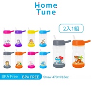 [2-pack] Children's Water Bottle Cold Water Bottle Duckbill Water Bottle Straw Water Bottle Duckbill