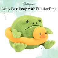 [暫時缺貨]🐸🐤Jellycat Ricky Rain Frog with Rubber Ring/ Jellycat青蛙/ Jellycat水泡青蛙/Jellycat鴨仔青蛙/ Jellycat公仔