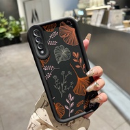 Casing hp Samsung Galaxy A50 A50s A30s Case hp Mobile Phone Leaf Line Pattern Silicone Case Skeleton Soft Case Drop Prevention Softcase
