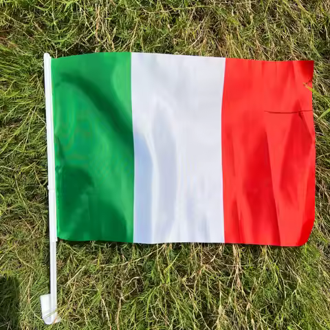 Italy Car Flag Banner 30x45cm Polyester Italy Flags car flag for Celebration