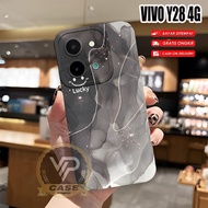 Softcase Vivo Y28 4G Newest 2024 Flexible Rubber Material Marble Smile Motif (BK170) Vivo Y28 4G 202
