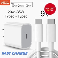 PD 60 Watts USB-C To C Charging Cable + 20W Fast Charger Head For All Type-C Android Notebook Tablet