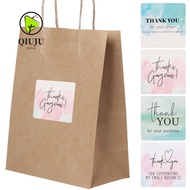 QIUJUU 100PCS Thank You Stickers 4*4cm Gift Wrapping Party Supplies Gorgeous