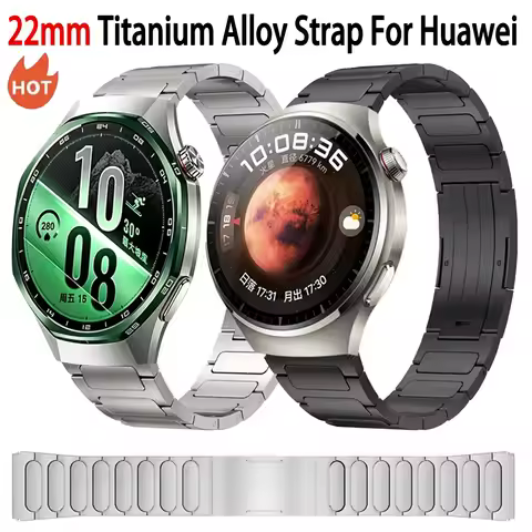 22mm Titanium Alloy Strap For Huawei Watch 5 GT7-6-5 Pro GT7/6/5 46mm Metal Bracelet Amazfit Balance