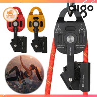 25KN Lift Weight Pulley Device Aluminum Alloy Outdoor Rope Pulley for Aloft Work