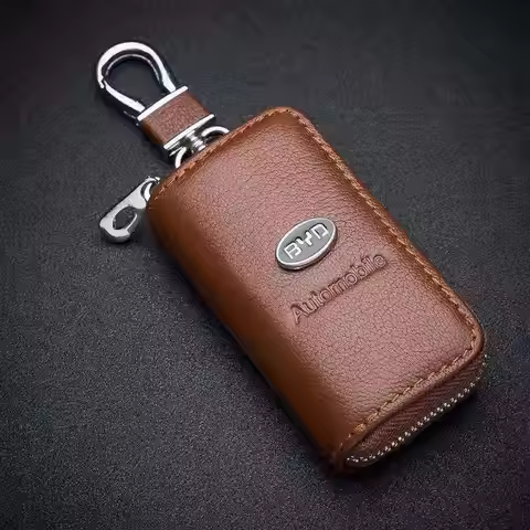 Leather Car Key Case for BYD Dolphin TANG Atto 3 Yuan Plus Song Plus E2 SEAL Qin Pius M2 F3 Remote C