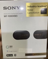 Sony WF -1000XM3(Noise Cancellation) 無線藍芽耳機 (全新行貨）未拆盒