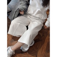 White 7-Point Pants Jeans Three-Dimensional Profile Casual Middle Pants