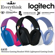 LOGITECH G435 LIGHTSPEED WIRELESS GAMING HEADSET WITH LIGHTWEIGHT / OVER EAR / MIC / 18 HOURS OF PLA
