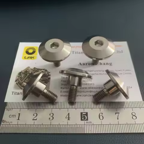 M6x10 Hexagon socket round head with round neck titanium bolt/screw for Motorcycle Gr5