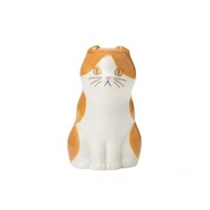 日本Magnets可愛動物系列貓咪造型陶瓷筆筒花瓶擺飾-蘇格蘭摺耳貓