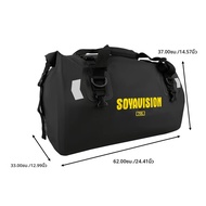 กระเป๋าท้ายมอเตอร์ไซค์กันน้ำ SOYAVISION สำหรับเดินทางกลางแจ้ง กระเป๋าแห้งแบบม้วน 50L/70L กระเป๋าเป้ส