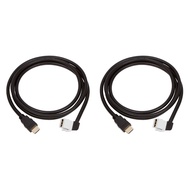 Buyer's Point HDMI Keystone Cable, 6ft (1.8m) 28 AWG, with Ethernet Female-Male (2, 90 Degree)