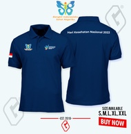 polo shirt hari kesehatan nasional / baju kerah germas hkn 2022
