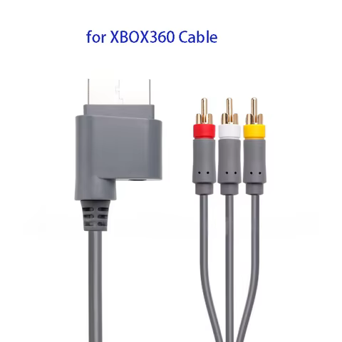 1.8m AV Cable for Xbox360 Game Console Core Game Controller Audio Video Connect Wire for Microsoft X
