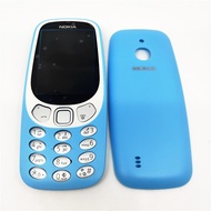 New Full Housing For Nokia 3310 (4G Version) Face Frame Battery Cover Case With Keyboard