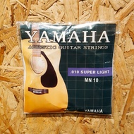 Yamaha MN10 Acoustic Guitar String 1 Set 010 Super Light Tali Gitar Akustik Cable # Wings Piano Bass Capo Tuner Ukulele