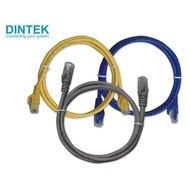 Hotdeal ( Bundle X 10 ) 0.5M Dintek Cat6 Patch Cord - Grey  Blue  Yellow and Red Network Cable Cat6 