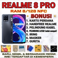 HP REALME 8 PRO RAM 8 / 128 GB ,NFC, BARU , GARANSI RESMI , SEGEL