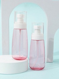 2入組粉色100毫升細密噴霧瓶,適用於調理水,消毒酒精噴霧瓶,空化妝品容器