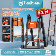 Tangga Lipat Ladder Heavy Duty Telescopic Foldable Ladder Double Sided Extendable Industrial Ladder 