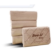 D88 See-U Economy Brown Towel Tissue