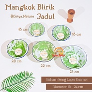 HIJAU GRIYA NATURE [COD] Blirik Bowl size 16 - 24 cm | Camouflage Basin Striped Blurik Blirek Army C