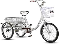 3 wheel bikes Three Wheel Bike 3 Wheel Bicycle for Adults Adult Tricycle Bike Outdoor Sports City Urban Bicycle with Cargo Basket Cycling Pedalling