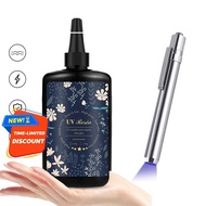 L 100g Odorless UV Hard Glue - Crystal Clear for DIY Jewelry & Phone Repair | E7000 T7000 B7000 Alte
