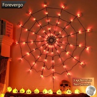 FOREVERGO LED Spider Web String Lights Prop Halloween Decorative Ornament For Haunted House Party Ya