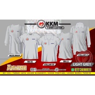 |TSHIRT KKM LIGHT GREY |Baju KEMENTERIAN KESIHATAN|MUSLIMAH|COLLER| Lelaki & Wanita|KKM Work Wear |M