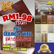 Panel Dinding Siling PVC 2900mm | Siling Rumah / Dinding Kalis Air 300mm x 2900mm x 8MM ( Stok Sedia