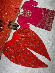 *Launching New Designer Party Wear Look Top Dhoti Salwar and Dupatta *👌❤️ Pre-Order: 2/3 Weeks Deliv