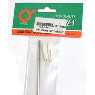 Wire + Crab Claw Size 2mm.*38cm Plastic + Rubber Band NY Clavis w/pushrod 62-186 DIY Remote Control 