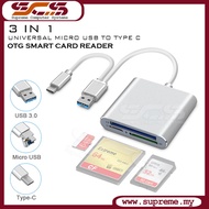 Type-c 3-in-1 SD TF CF Card Reader Multi-in-one Notebook Card Reader